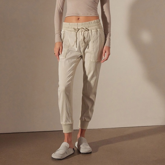James Perse Pants - James Perse Women’s Mixed Media Jogger Pants